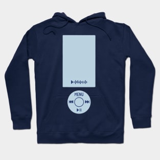 Midnights Era Blue MP3 Music Player Retro Hoodie